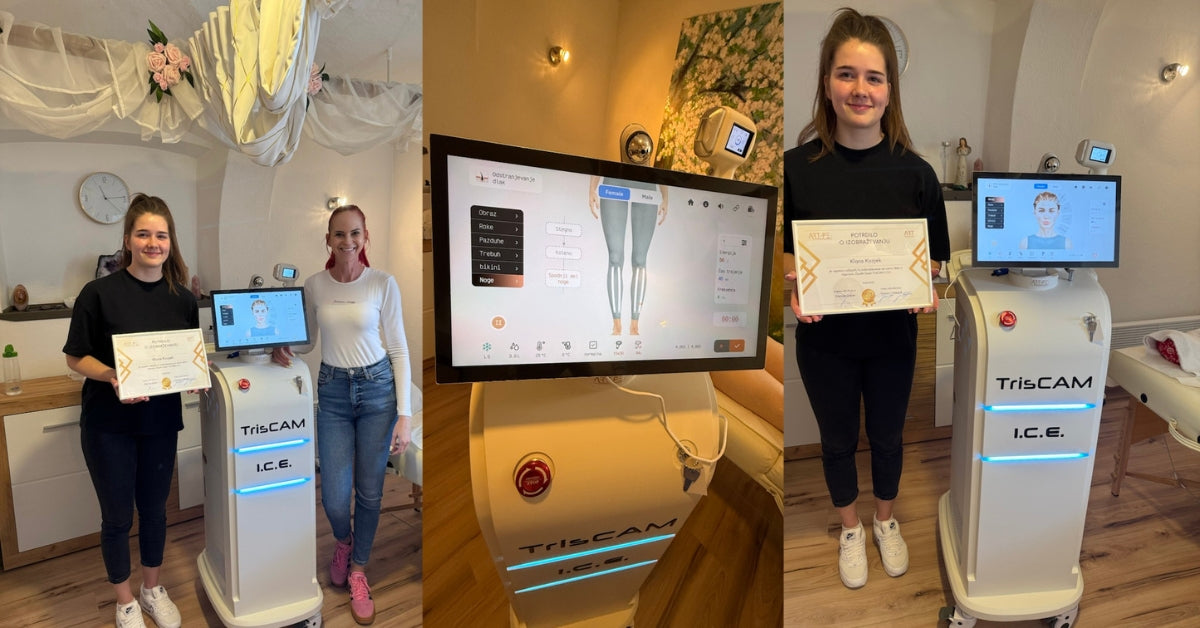 Klara Kozjek iz Vrhnike z vrhunskim diodnim laserjem TRISCAM I.C.E.