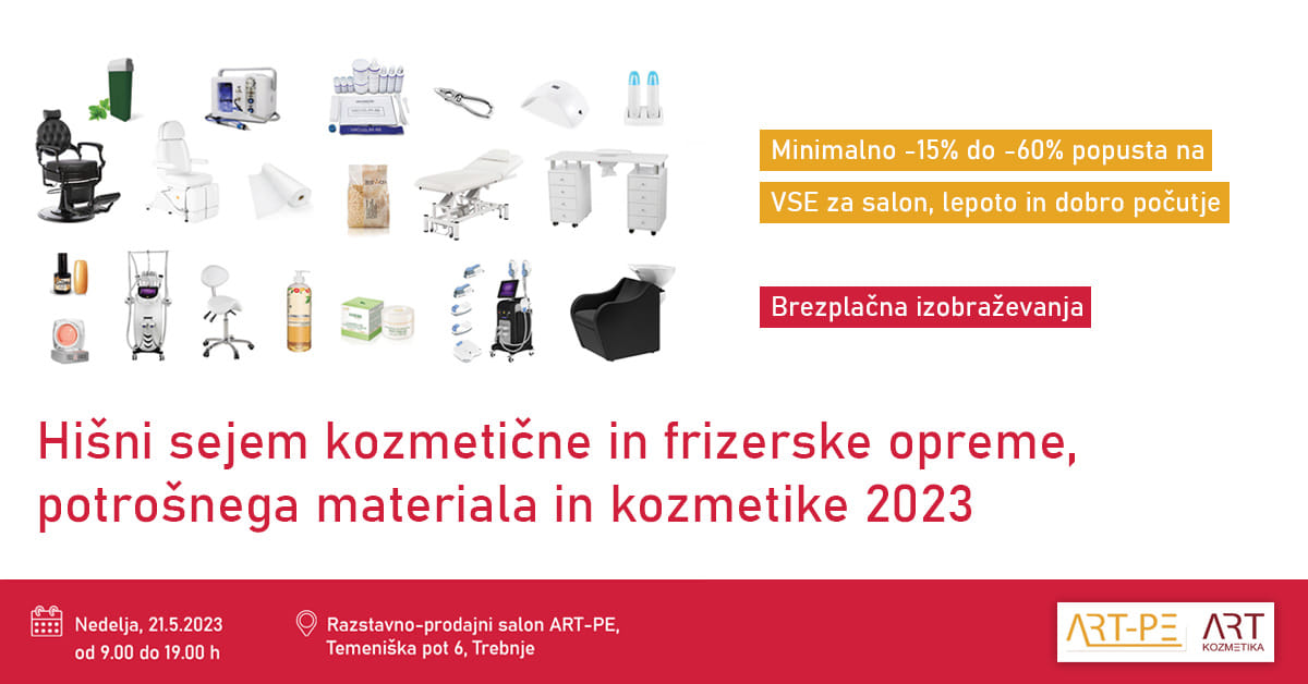 Hišni sejem kozmetične in frizerske opreme, potrošnega materiala in kozmetike 2023