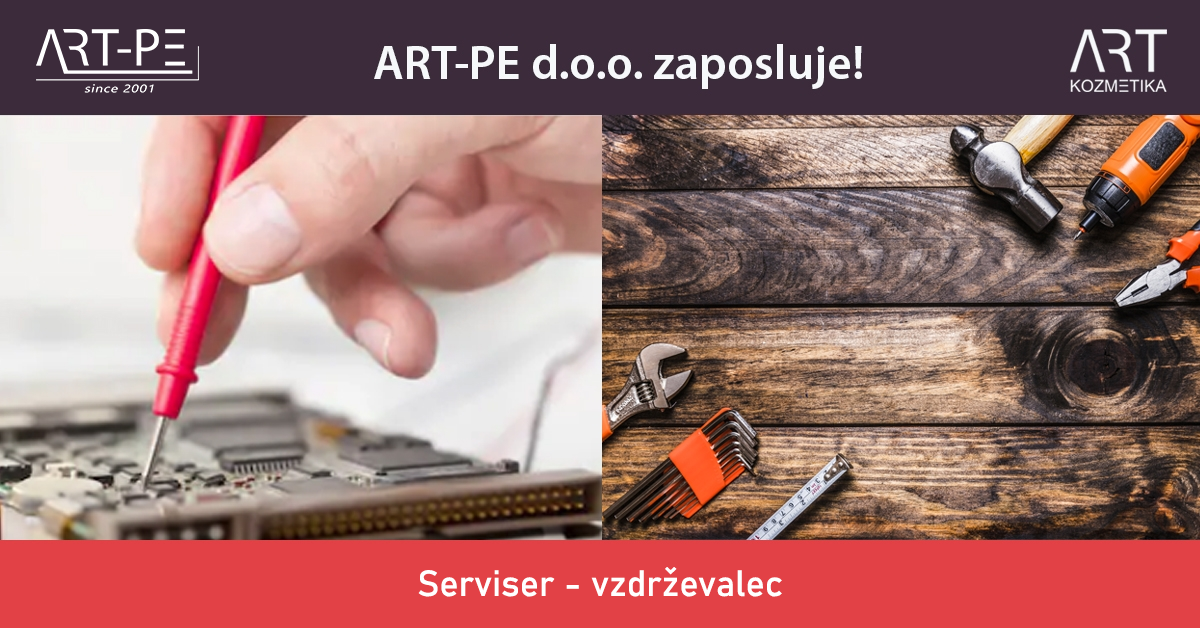 Razpis za delovno mesto: Serviser - vzdrževalec