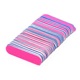 100 delni komplet pilic za pedikuro in manikuro | modro-roza | mini