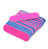 100 delni komplet pilic za pedikuro in manikuro | modro-roza | mini