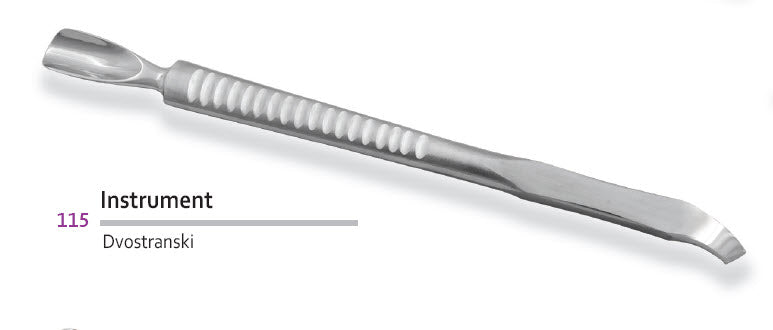 115 - Instrument za obnohtno kožico - dvostranski 
