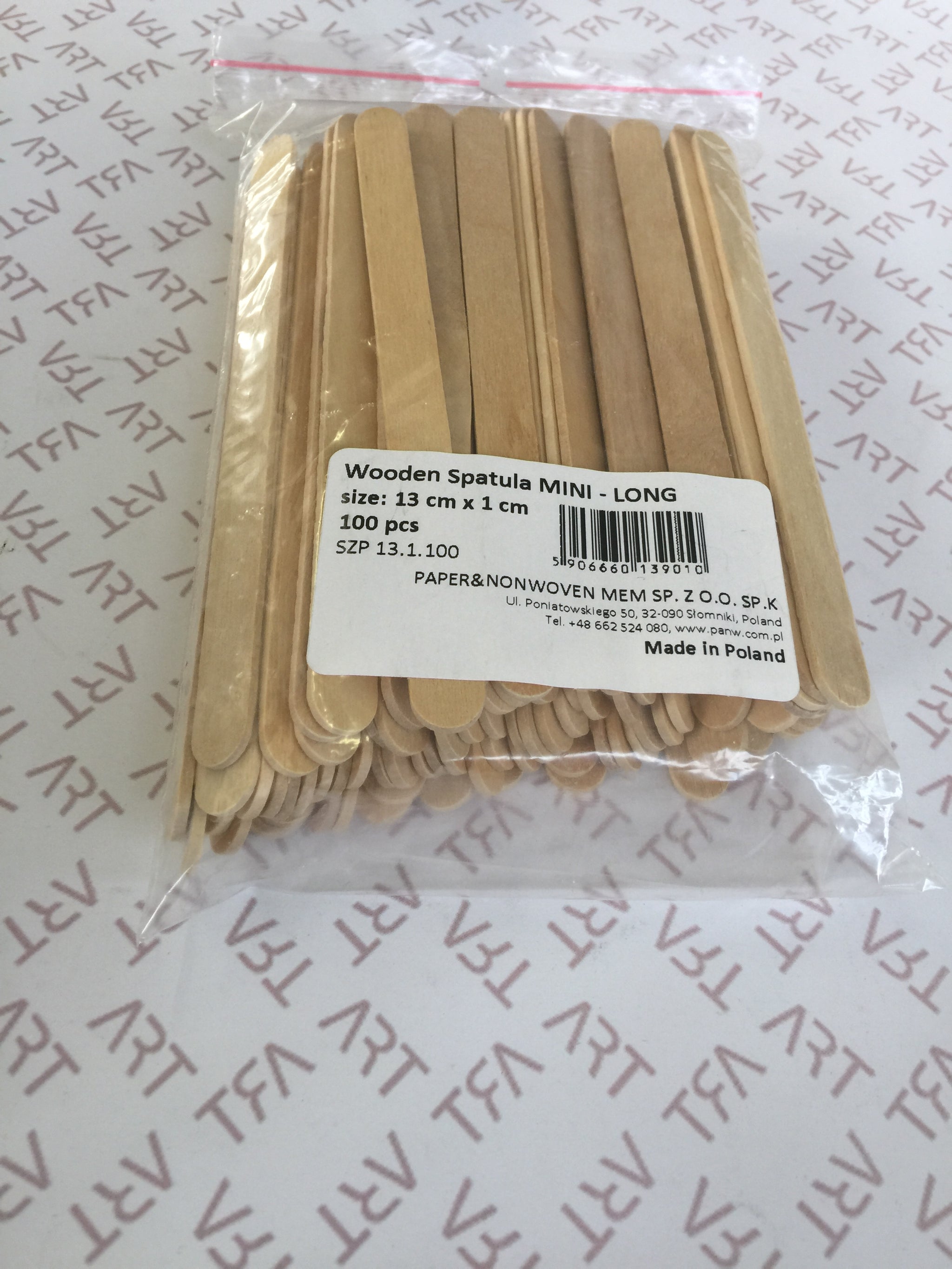 Lesene spatule - palčke 13 cm x 1 cm | 100 kosov |