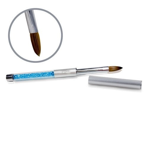 VT - VT - Čopič Kolinsky Silver Glamour Builder Brush - Flat-peaked - #12