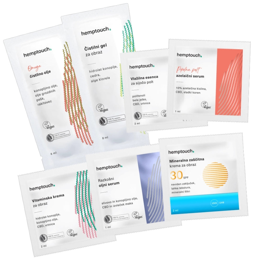 Set vzorcev Anti-age vlažilna nega | Hemptouch |