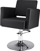 Frizerski stol Premium R (črno oblazinjenje)