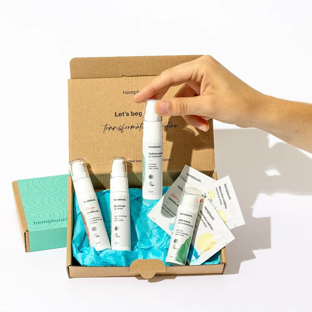 Raziskovalni set
Nega za ravnovesje kože | Hemptouch |