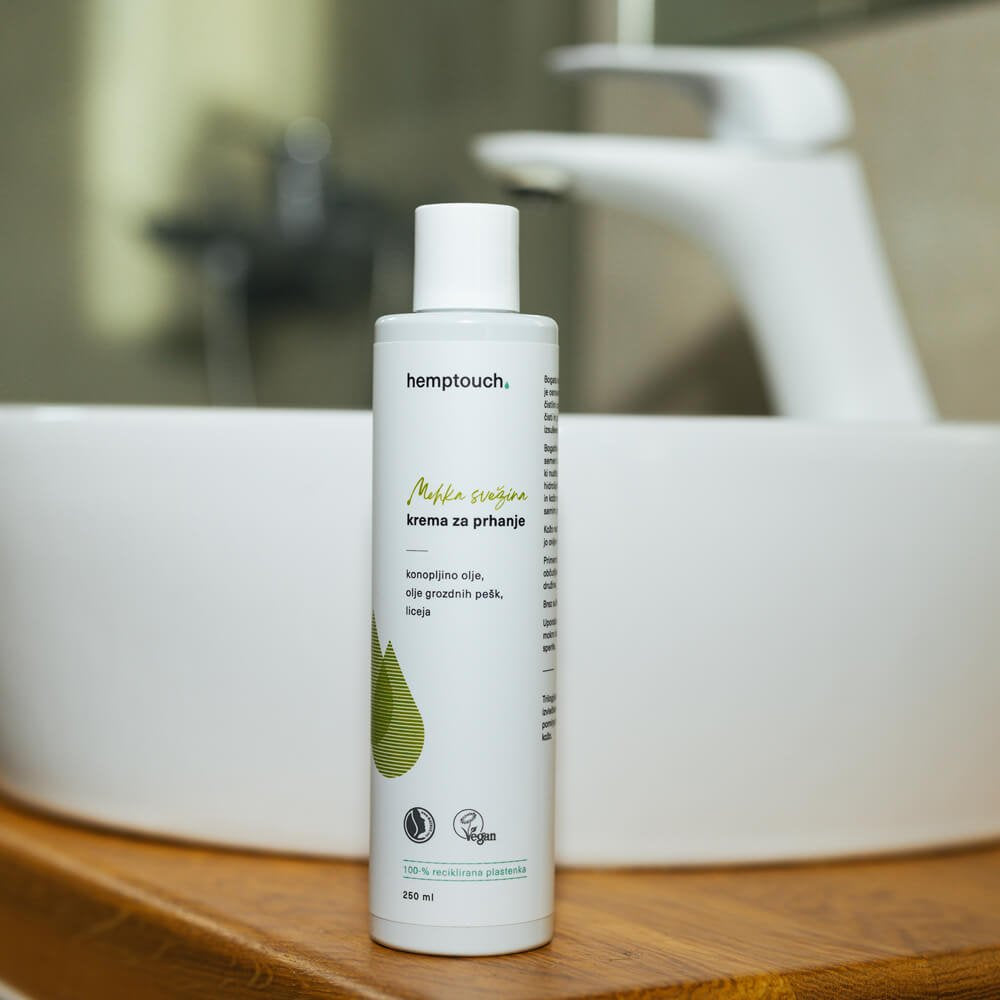 Mehka svežina krema za prhanje - Hemptouch | 250 ml