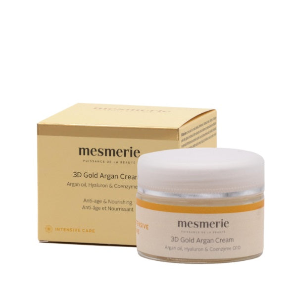 3D GOLD ARGAN KREMA s hialuronom in koencimom Q10 za pomlajevanje | 50 ml