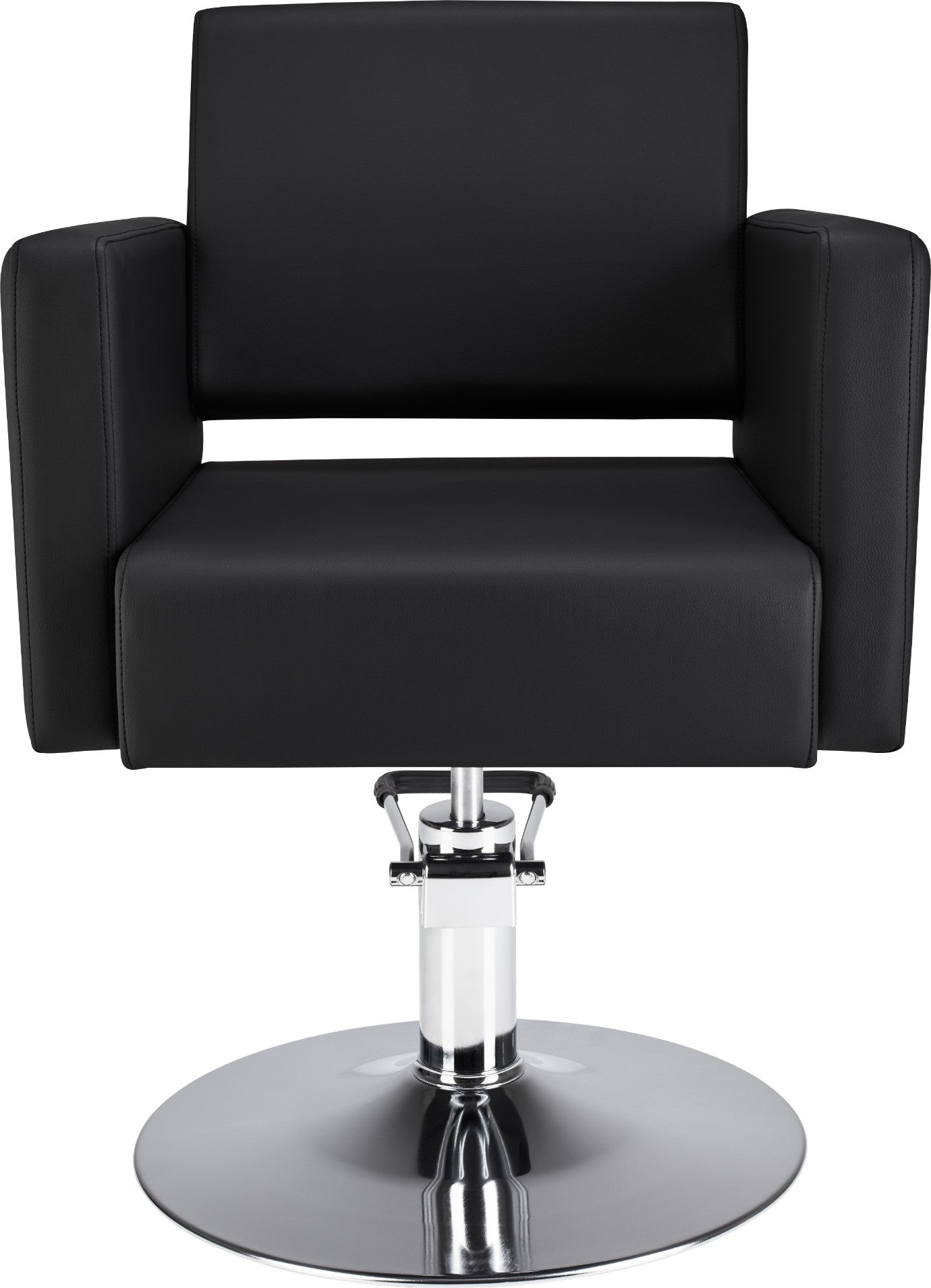 Frizerski stol Premium R (črno oblazinjenje)