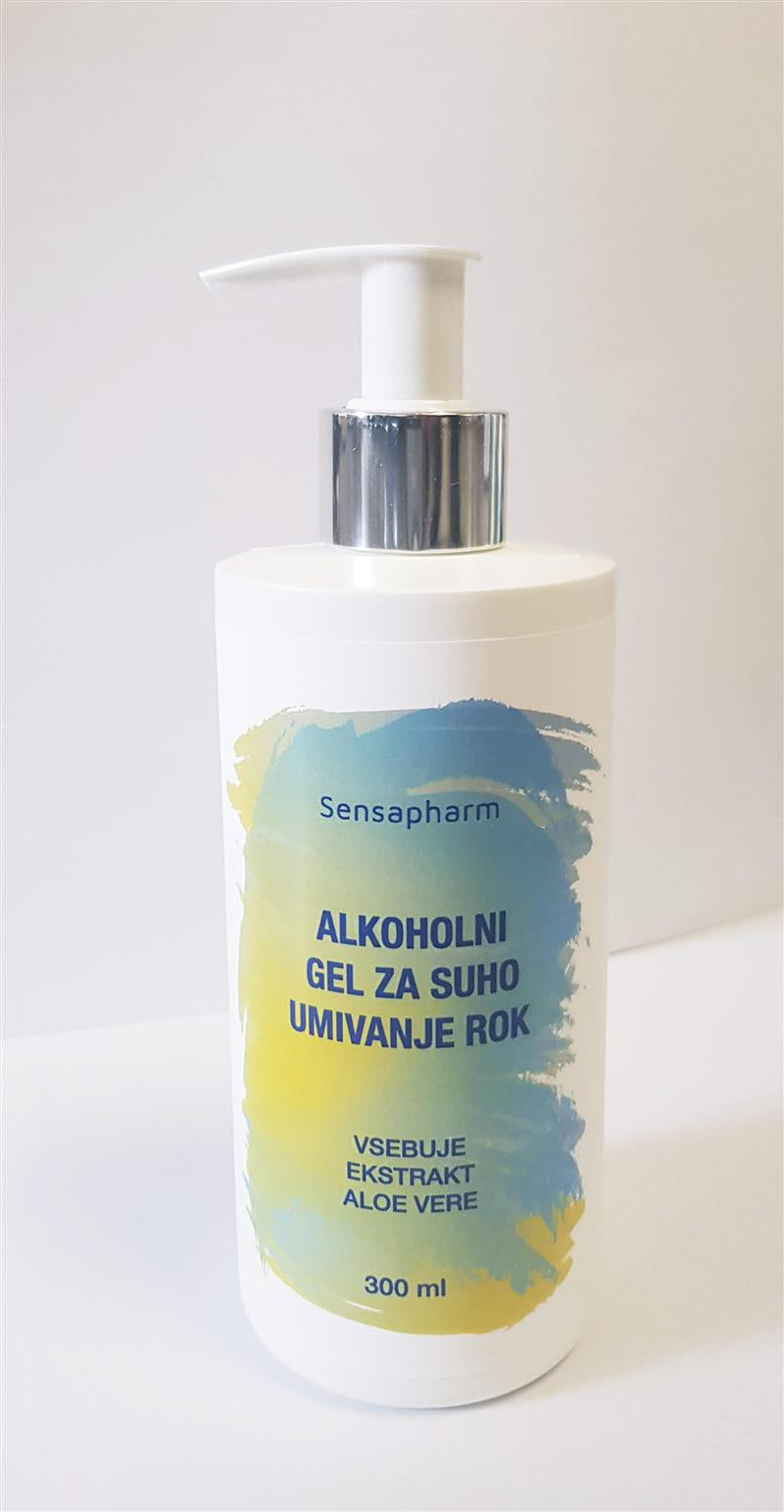 Alkoholni gel z aloe vero za suho umivanje rok 300 ml