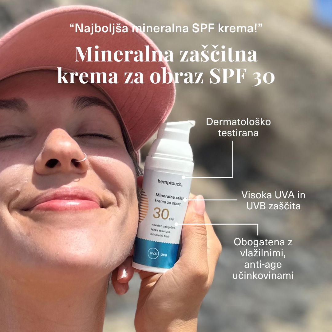 Mineralna zaščitna krema za obraz SPF 30