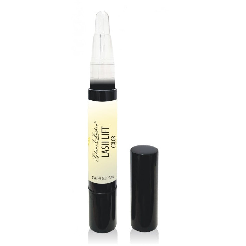 Barva za keratinsko vihanje trepalnic - črna GlamLashes 5ml