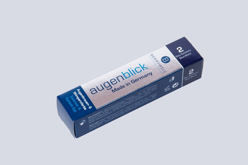 BERRYWELL® barva za trepalnice in obrvi 15ml - modrikasto črna | št. 2