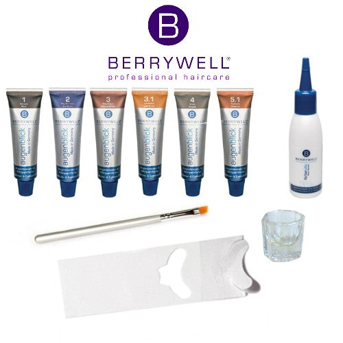 BERRYWELL® barva za trepalnice in obrvi 15ml - naravno rjava | št. 3 
