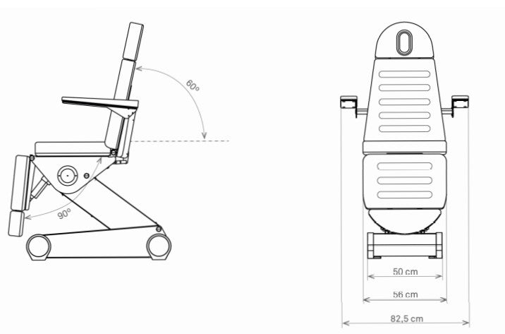 Električni pedikerski stol B'LIGHT 502 | 4 x motor
