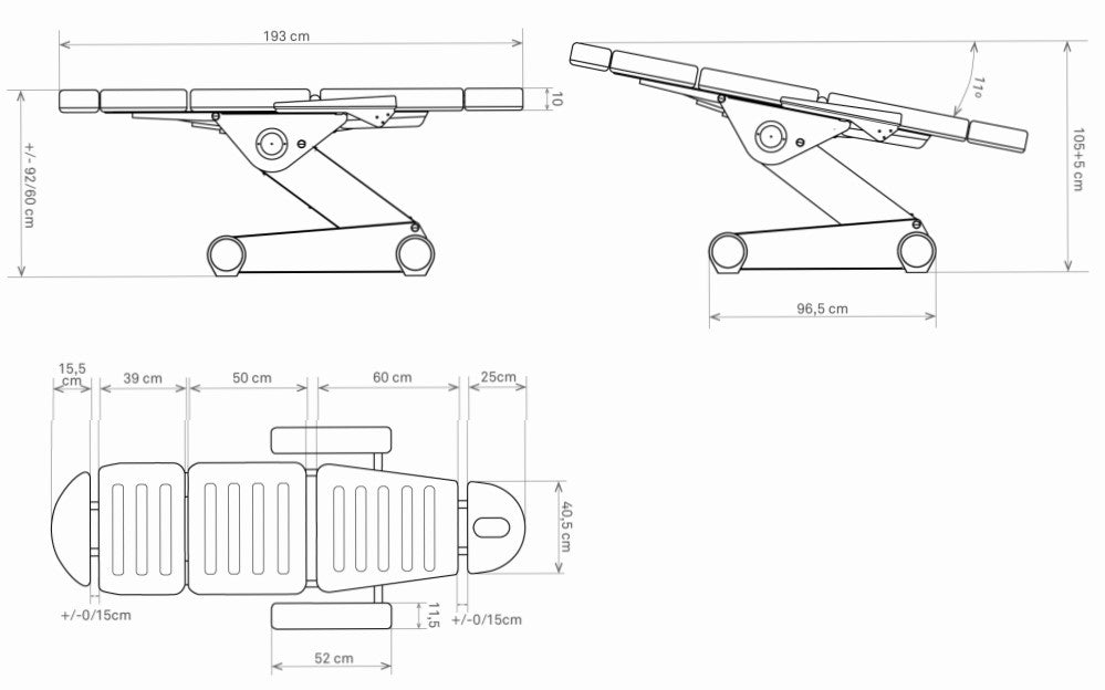 Električni pedikerski stol B'LIGHT 502 | 4 x motor