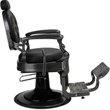 Brivski stol Tommy - črn