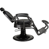 Brivski stol Tommy - črn