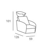 Frizerski umivalnik Luna