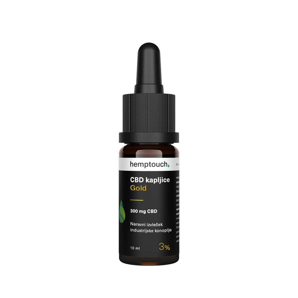 CBD kapljice Gold 300mg CBD | Hemptouch | 10ml (3%)