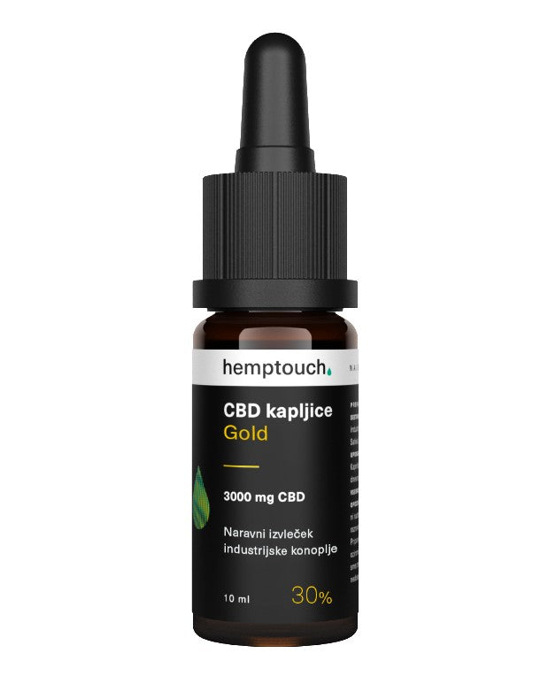CBD kapljice Gold 3000mg CBD Hemptouch 10ml (30%)