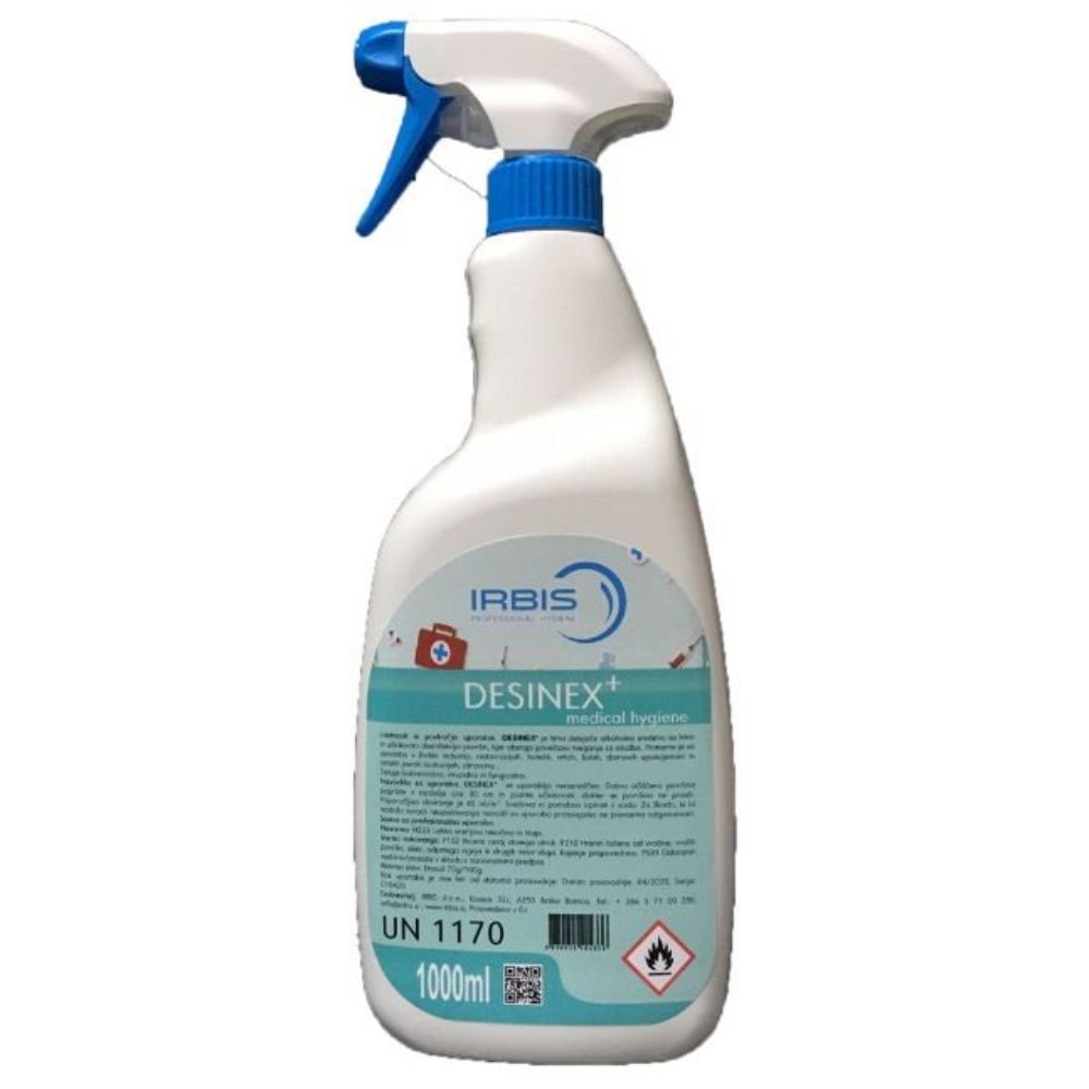 DESINEX+ 1000ml z razpršilko, alkoholno sredstvo za dezinfekcijo površin