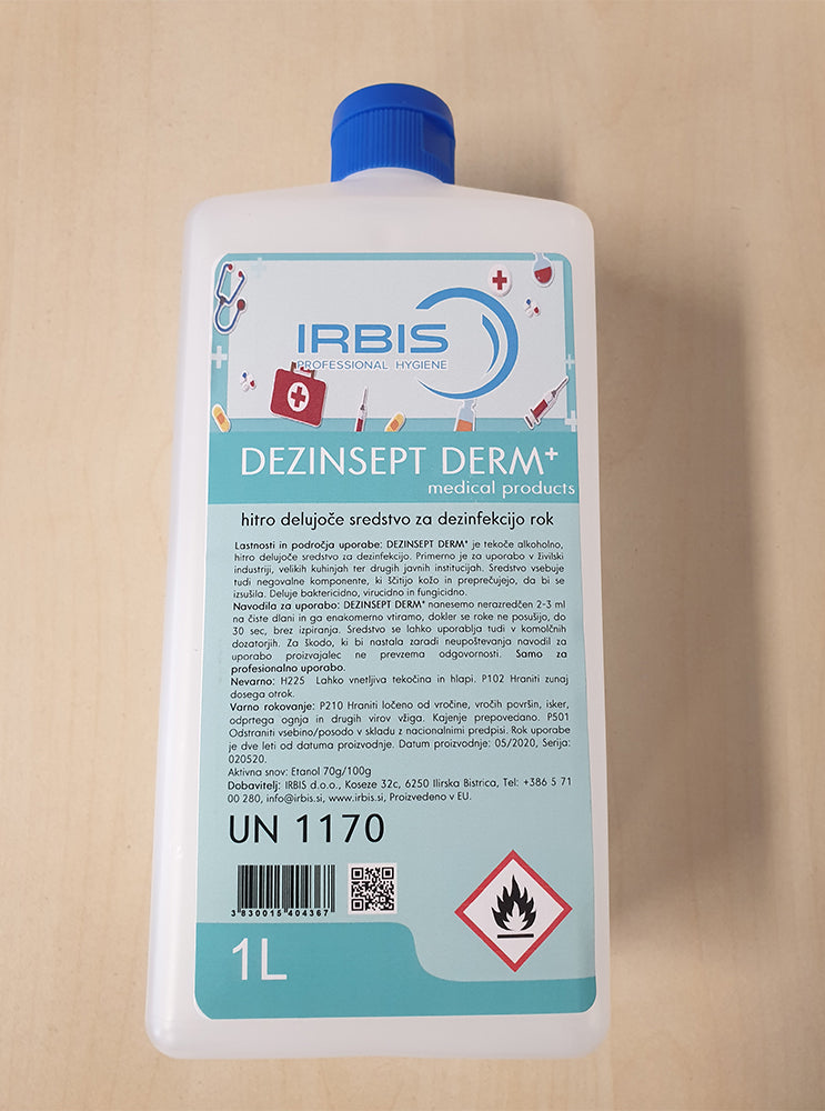 DEZINSEPT DERM+ 1000 ml  - alkoholno razkužilo za roke s pumpico