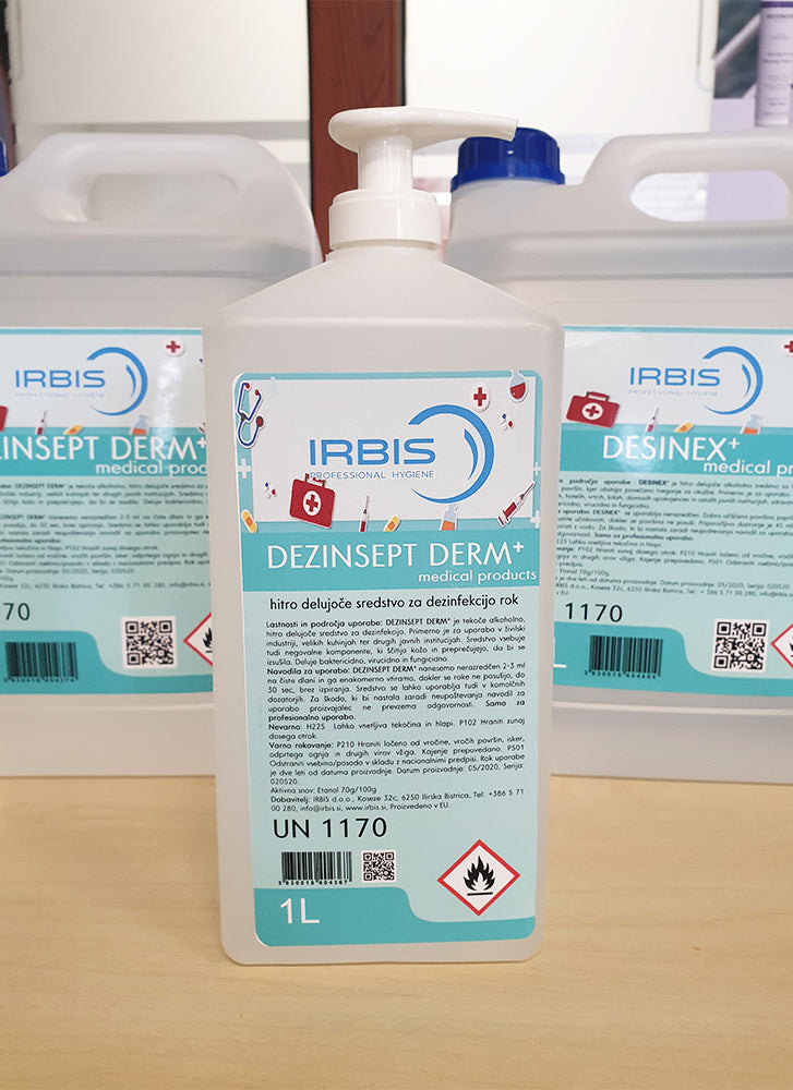 DEZINSEPT DERM+ 500 ml  - alkoholno sredstvo za roke s pumpico
