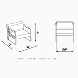 Dvojna čakalnica za sedenje Rikos