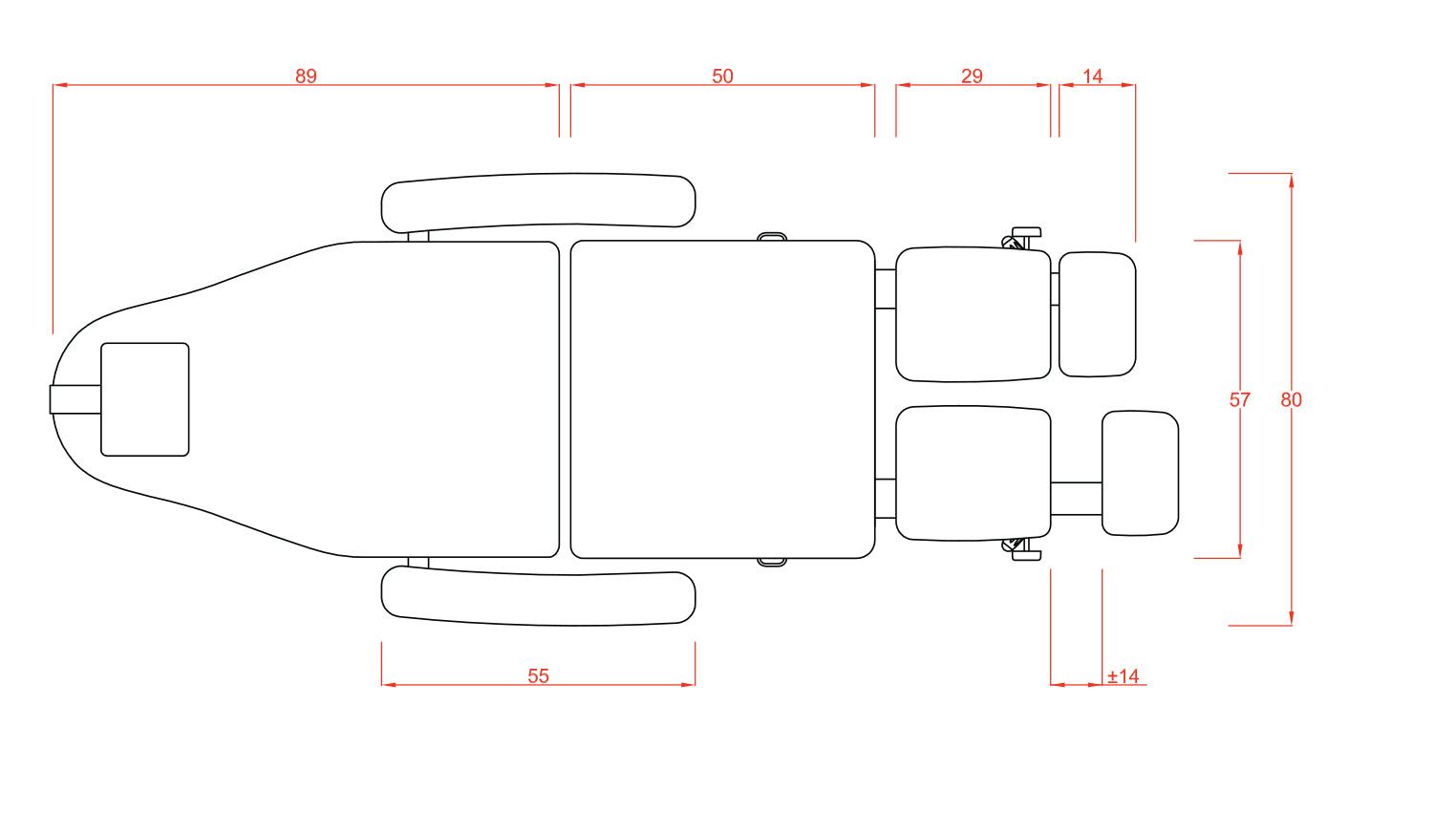 Električen pedikerski stol Fox-2244A  Cubo 