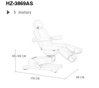 Električni pedikerski stol Caph | 5 motorjev |
