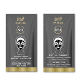Golden GREEN Nature čistilna Peel of obrazna maska z aktivnim ogljem in aktivator 10g + 30ml