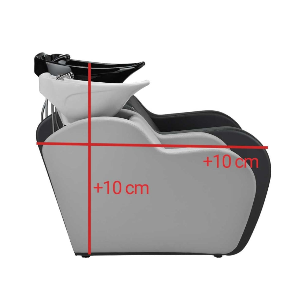 Frizerski umivalnik HOLLY XL - črn