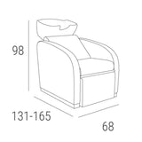 Frizerski umivalnik Sheldon črn