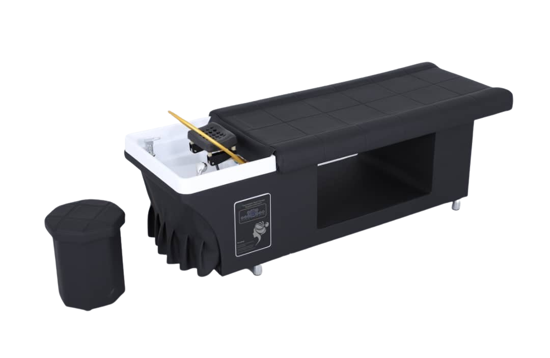 Head Spa NOIR - ležeči frizerski umivalnik z masažno funkcijo