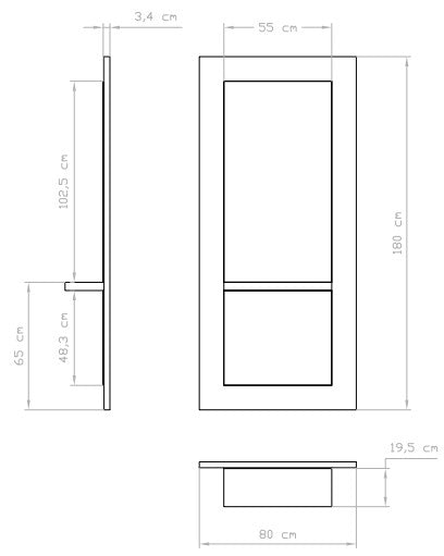 Frizersko ogledalo INCE - razstavni eksponat