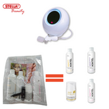 Kozmetična naprava OXY Q-ball za vlaženje in generator kisika + set treh koktejlov za obraz