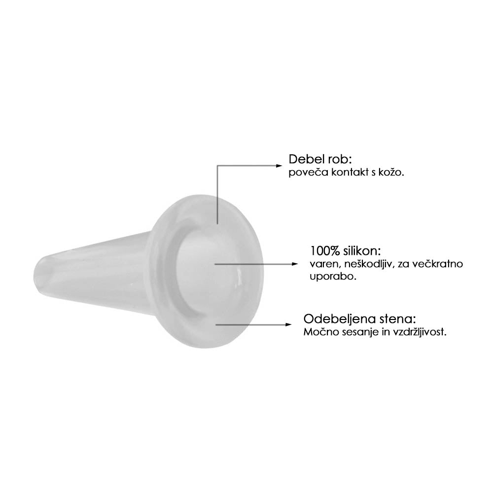 Komplet 4 silikonskih ventuz | za obraz