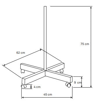 Kozmetična lupa - Magni 5x povečava dimenzije stojala
