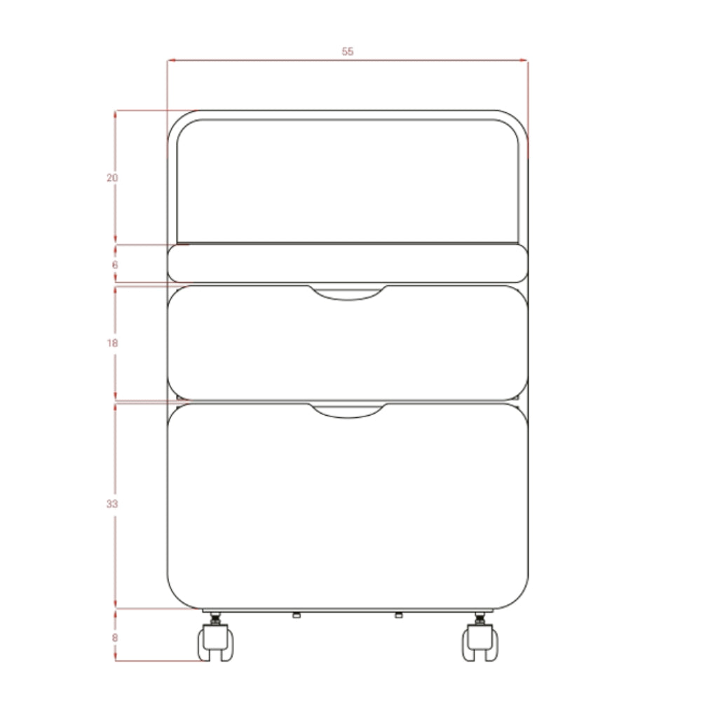 Kozmetični voziček - predalnik FOX-1064 TIDY