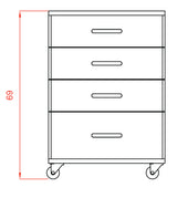 Kozmetični voziček Fox-1032  Handy 