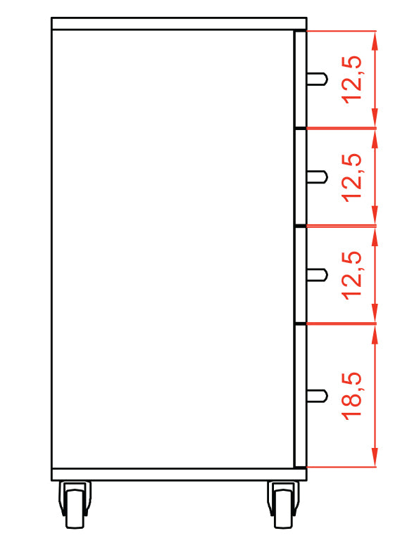 Kozmetični voziček Fox-1032  Handy 