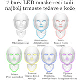 LED obrazna maska s fototerapijo - različne barve