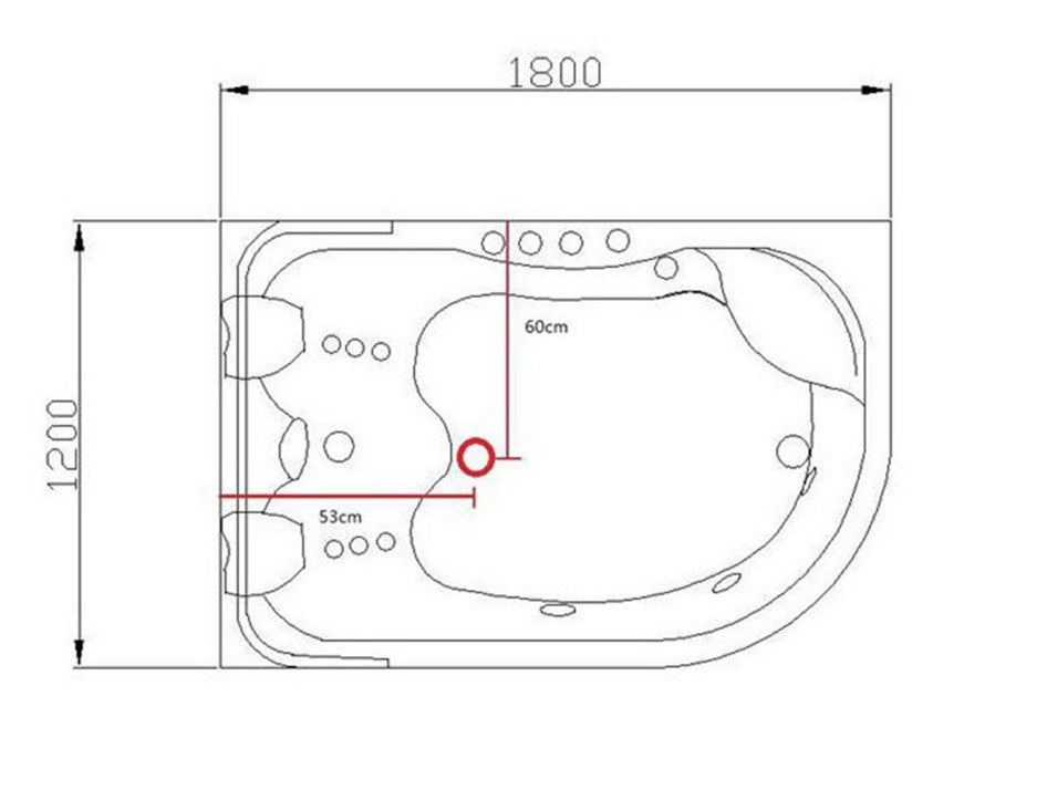 Masažna kad ART - Apollo dimenzije