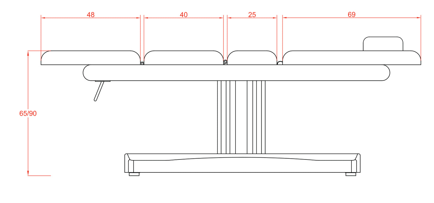 Masažna kozmetična SPA miza Fox-2238TB  Ulna 