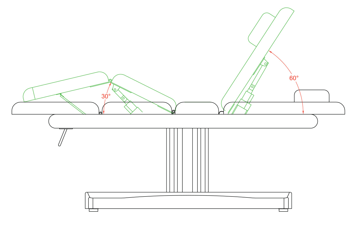 Masažna kozmetična SPA miza Fox-2238TB  Ulna 