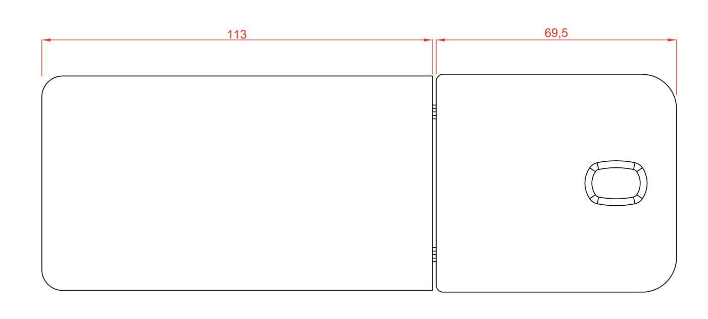 Masažna miza Fox-2203H | Ilim | 
