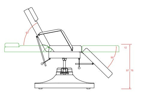 Kozmeitčna miza na hidravlični dvig - WKE016 | Sart |