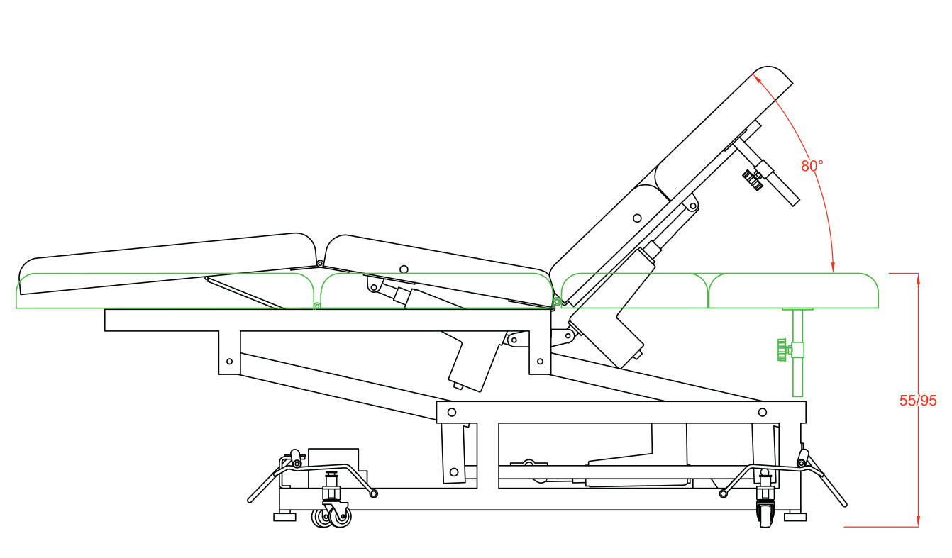 Masažna terapevtska miza Rora Fox-2234A | Acrum |